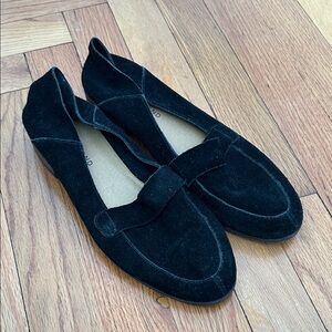 Lucky Brand Black Suede Loafers - Size 9